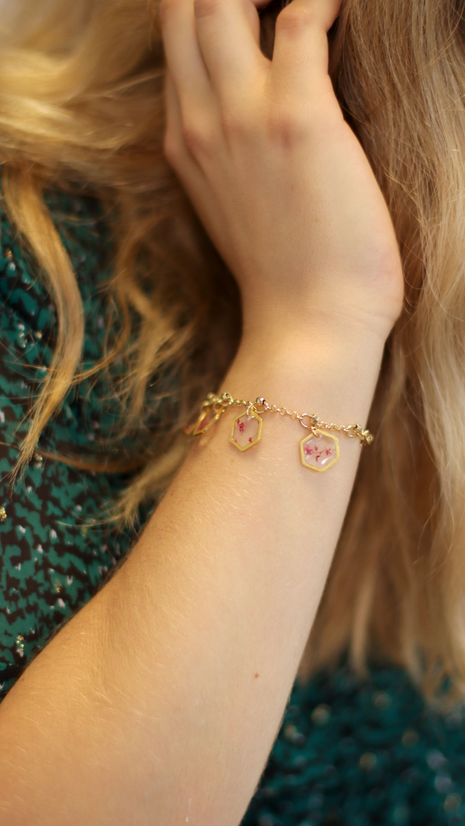 Schéma Bracelet Breloques Résiner ses souvenirs de vacances