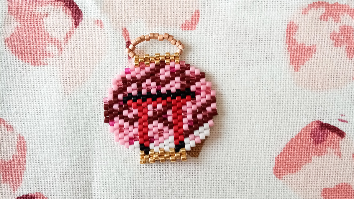 Lanternes chinoises en tissage de perles Miyuki Délicas 11/0