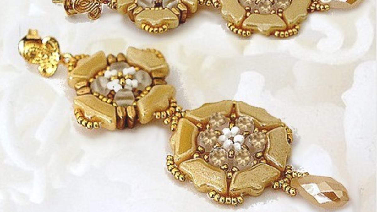 Boucle d'oreilles Kamala en perles en verre Kalos par Puca