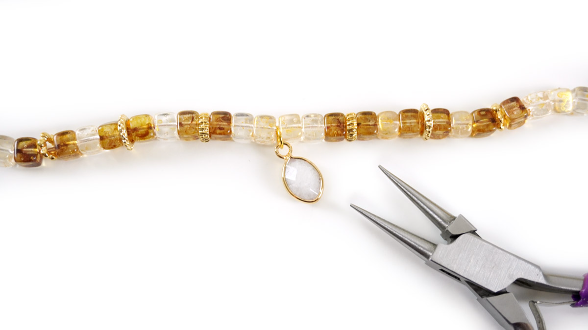 DIY Bracelet perles en verre recyclé made in Europe : Etape 4