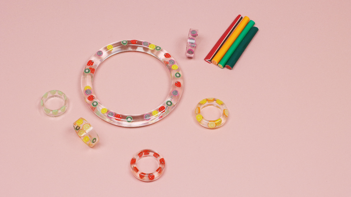 DIY débutant : Bagues fruitées en résine