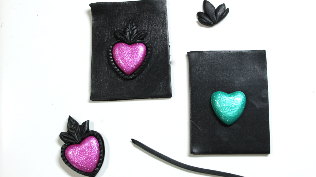 Bijoux ex-voto en pâte polymère Cernit : Etape 11