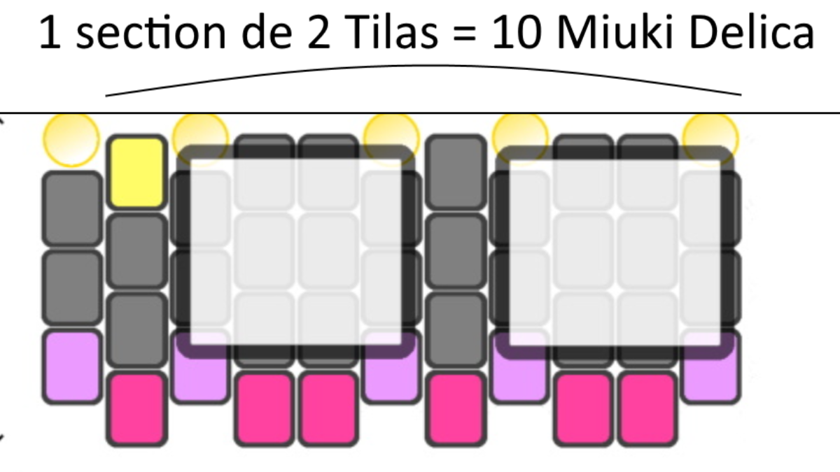 Bracelet Bangle So Chic avec perles Miyuki Delicas, rocailles et Tila : Etape 8