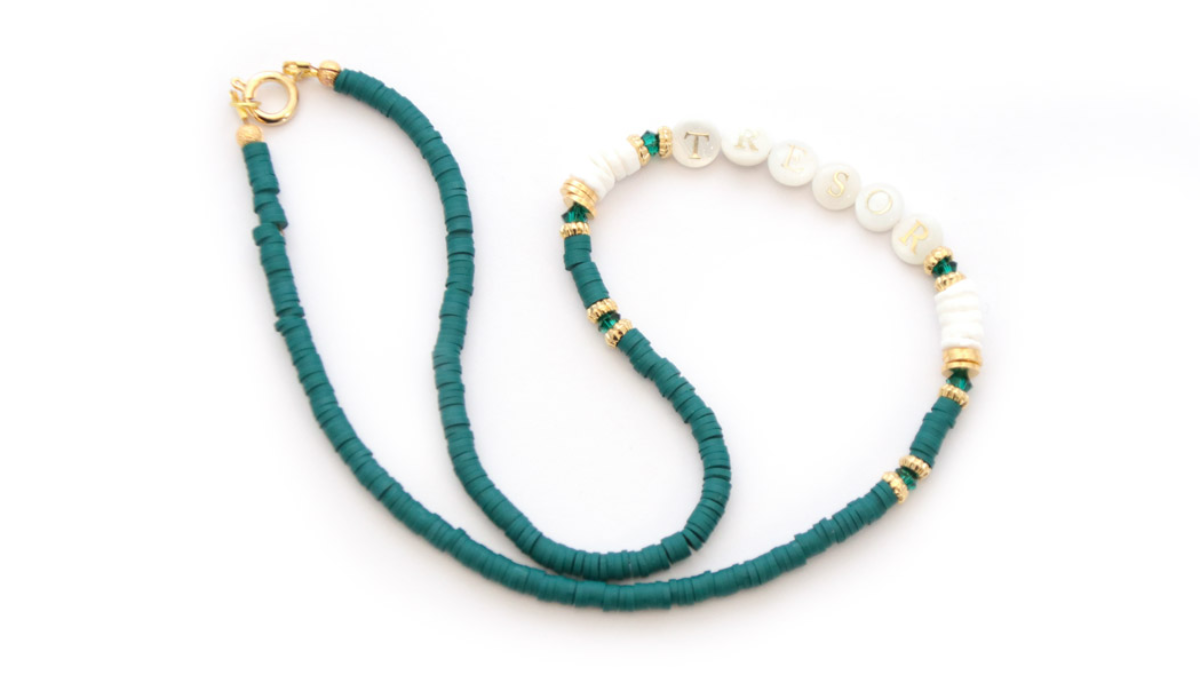 DIY duo de Colliers en perles nacre et cristaux PureCrystal : Etape 3