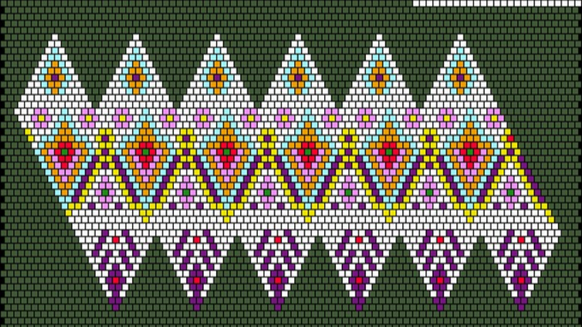 Boule de Noël au crochet en perles Miyuki et meshs PureCrystal : Etape 1