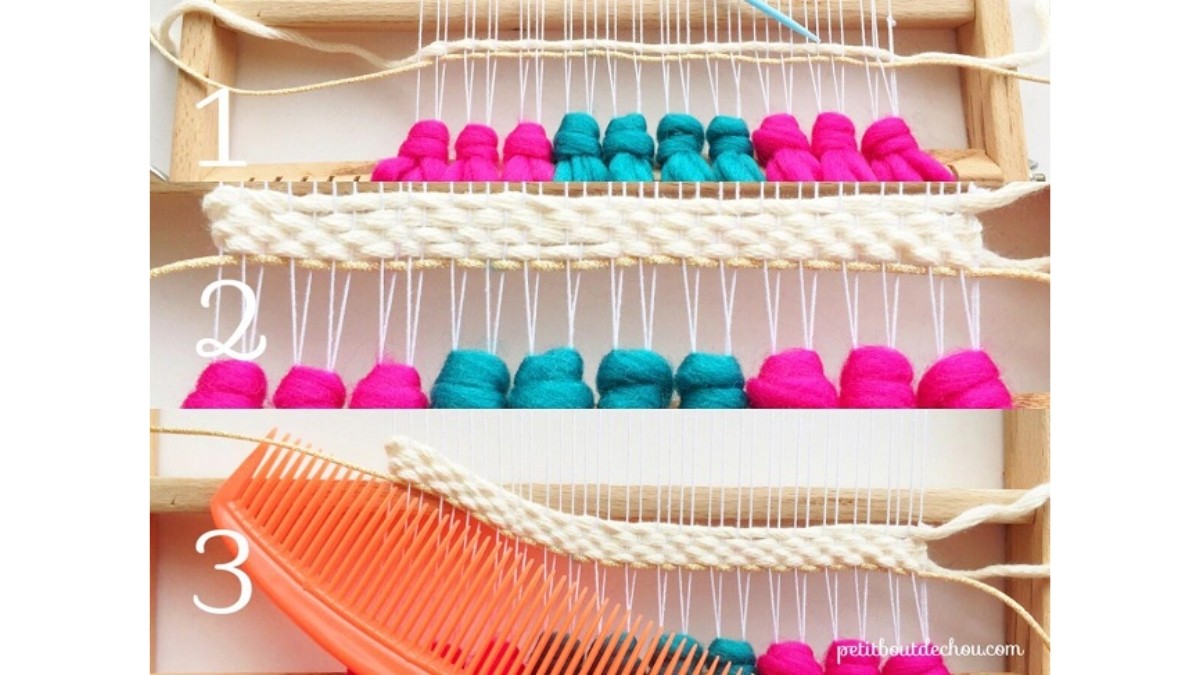 DIY Déco tissage mural : Etape 3