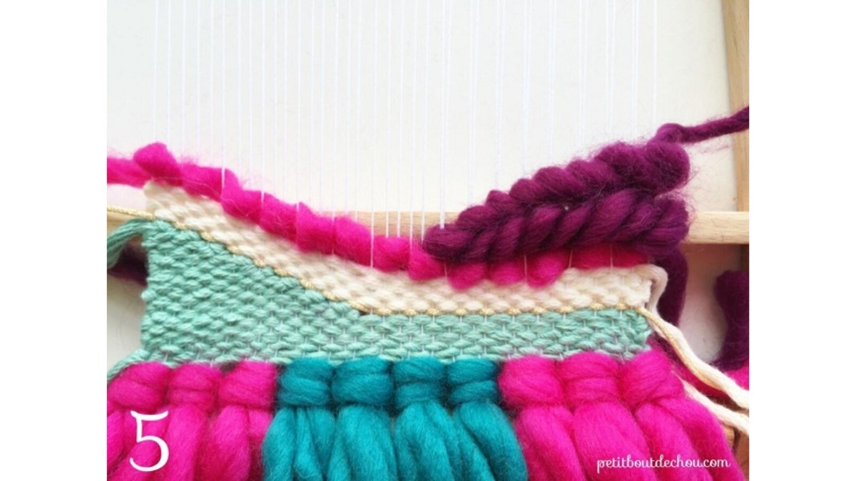 DIY Déco tissage mural : Etape 7