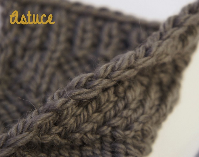 DIY tricot - mitaines en laine : Etape 3