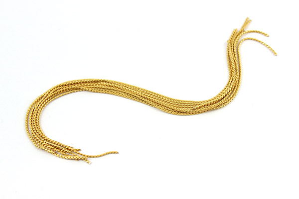 Bracelet Multirangs toupies PureCrystal chaîne serpentine : Etape 1