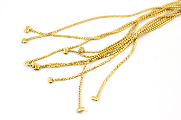 Bracelet Multirangs toupies PureCrystal chaîne serpentine : Etape 2