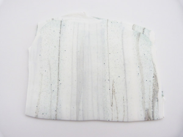 Coquetier en pâte polymère imitation marbre : Etape 3