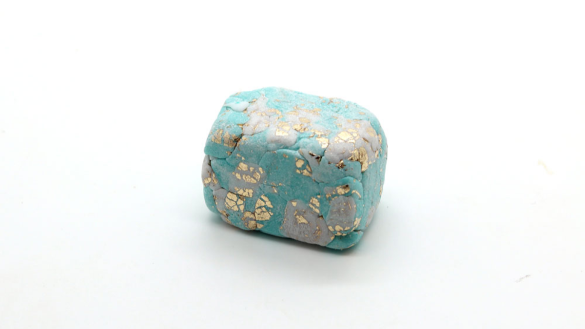 Boucles d'oreilles forme mandala et effet pierre en pâte polymère : Etape 6