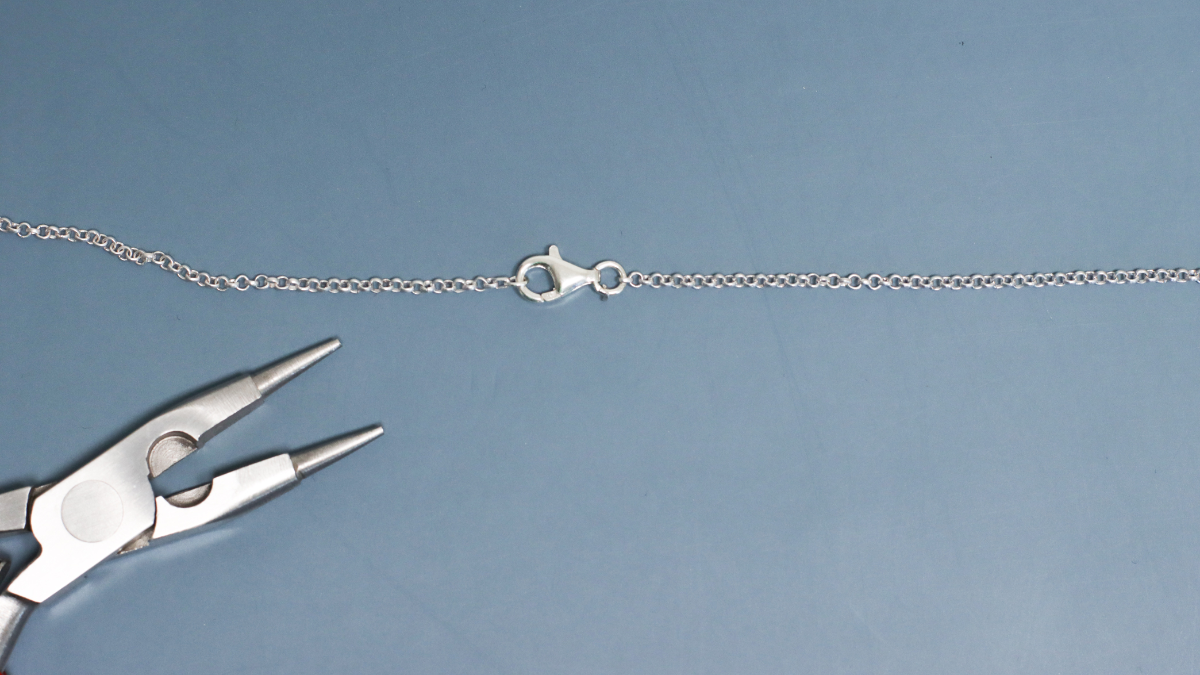 DIY Bola de grossesse tendance avec gros maillons et ourson : Etape 4