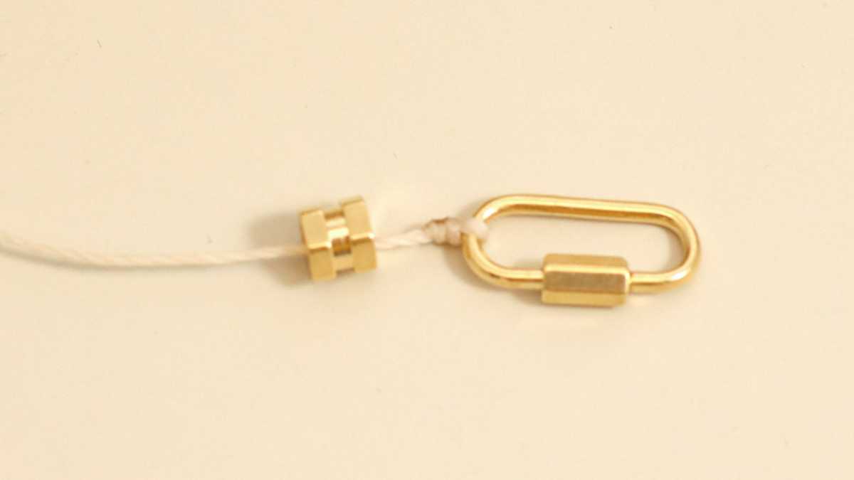 Bracelet duo couple pour la saint valentin en Agate indienne et agate arbre : Etape 2