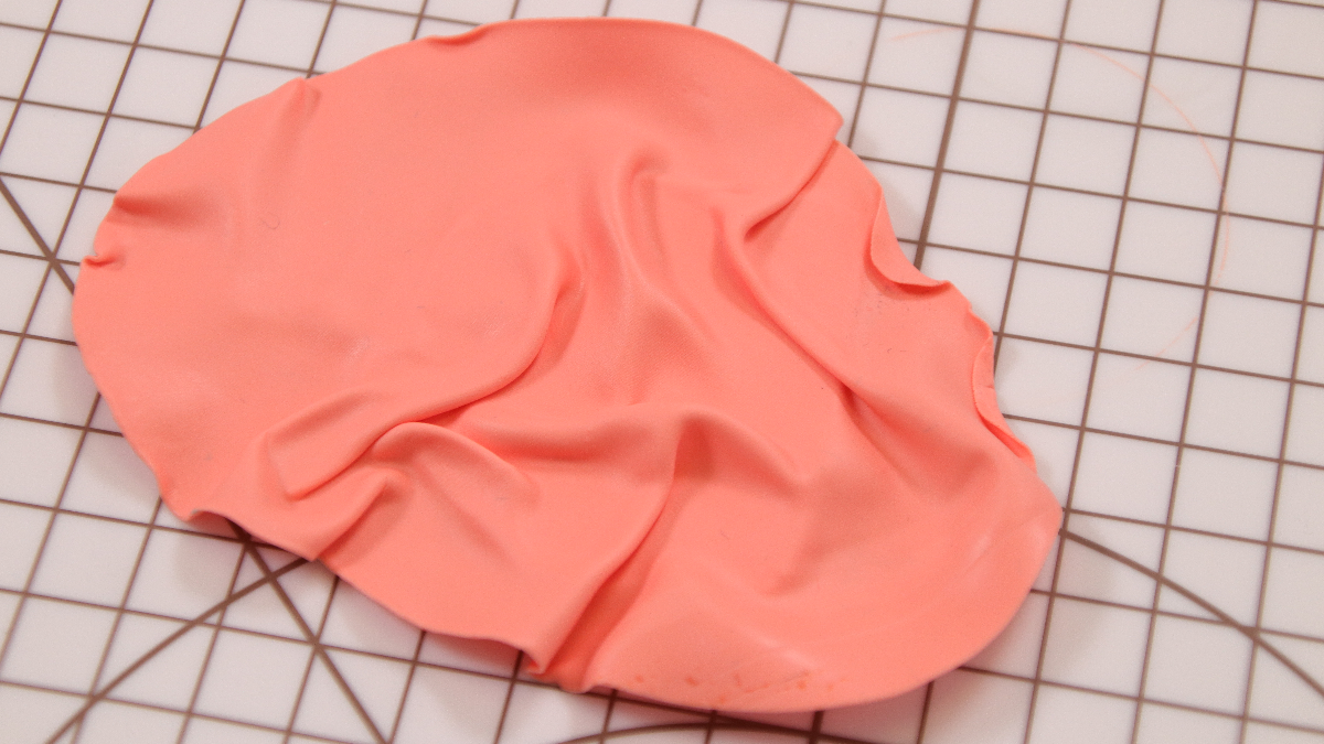 Boucles d'oreilles XL en pâte polymère FIMO effet plissé : Etape 2