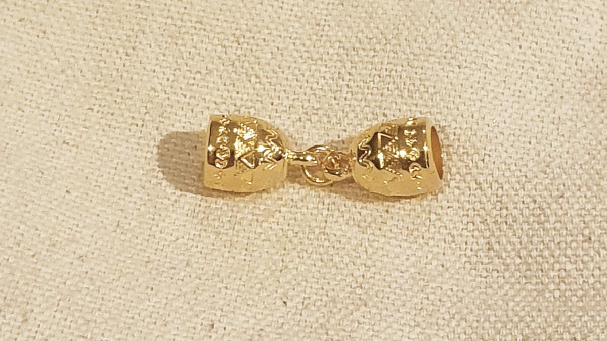 Boucles d'oreilles fantaisie ethnique avec Amazonite et macramé : Etape 4