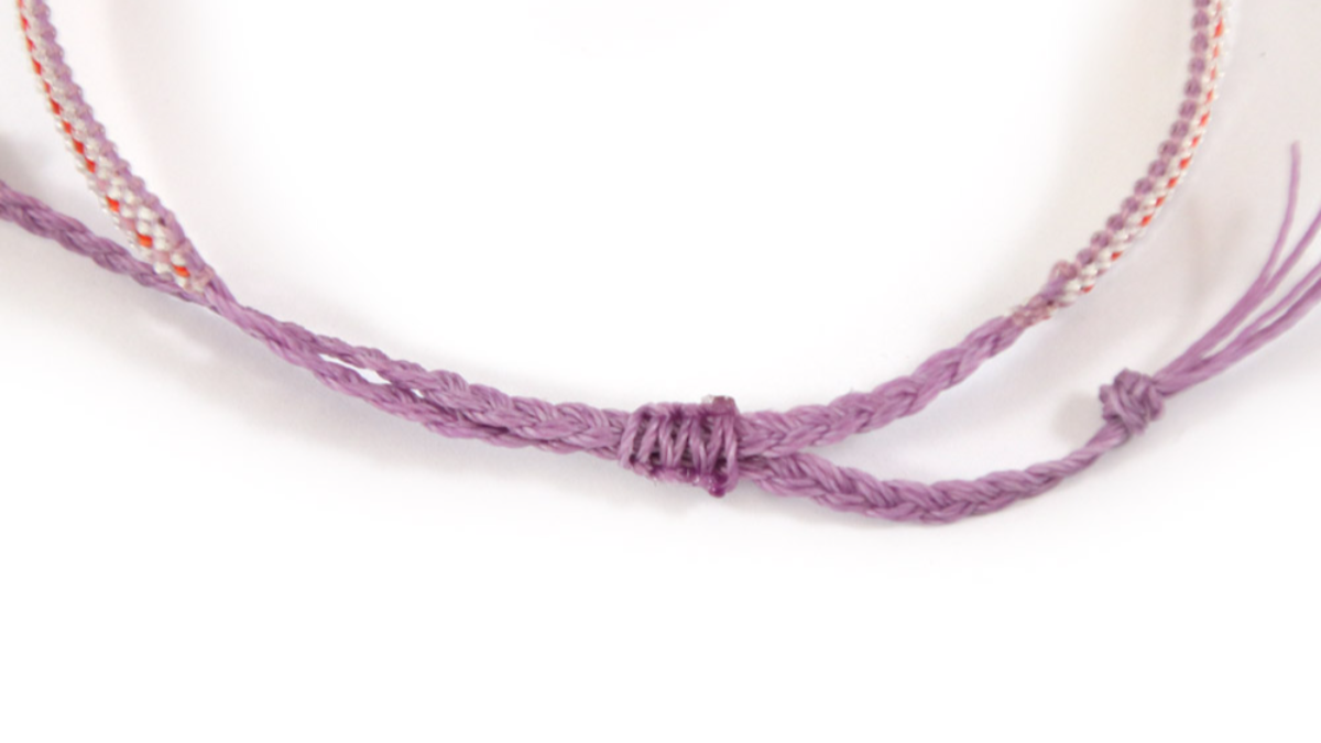 Bracelet Miyuki delicas 15/0 sur métier à tisser : Etape 11