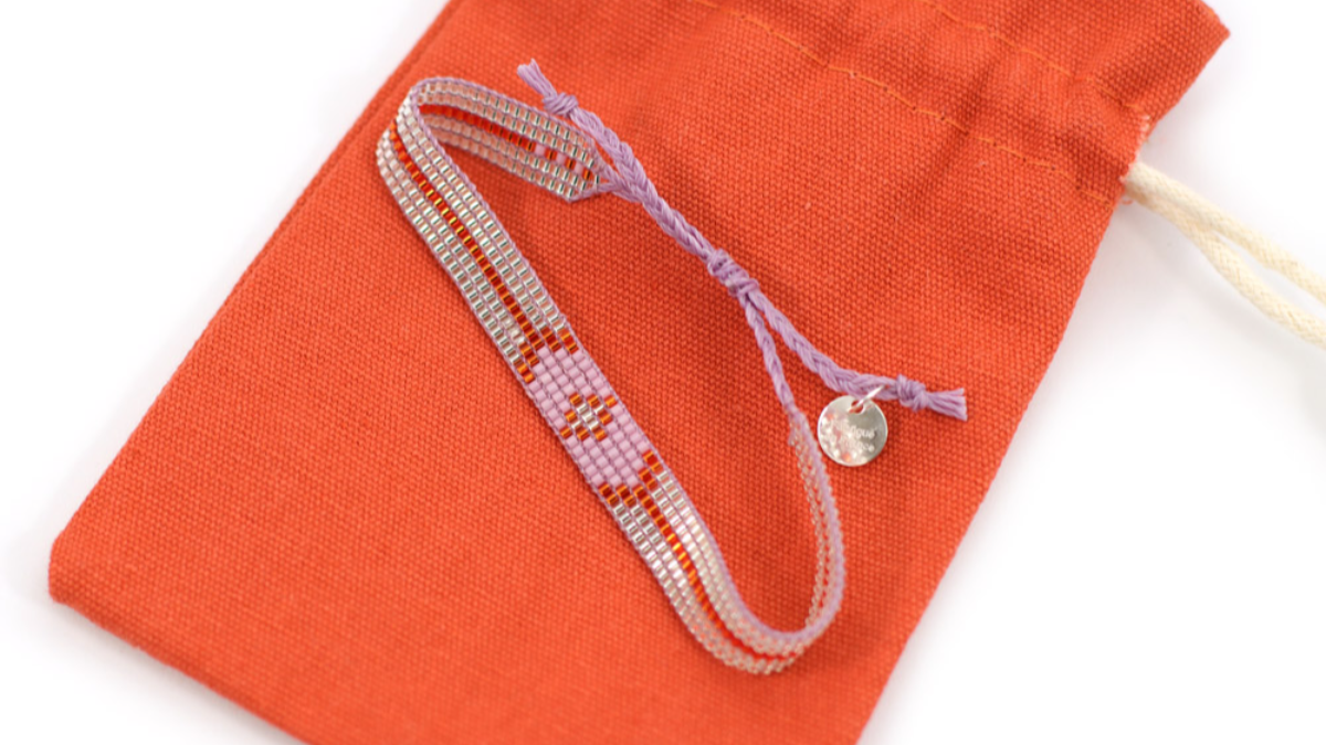 Bracelet Miyuki delicas 15/0 sur métier à tisser : Etape 12