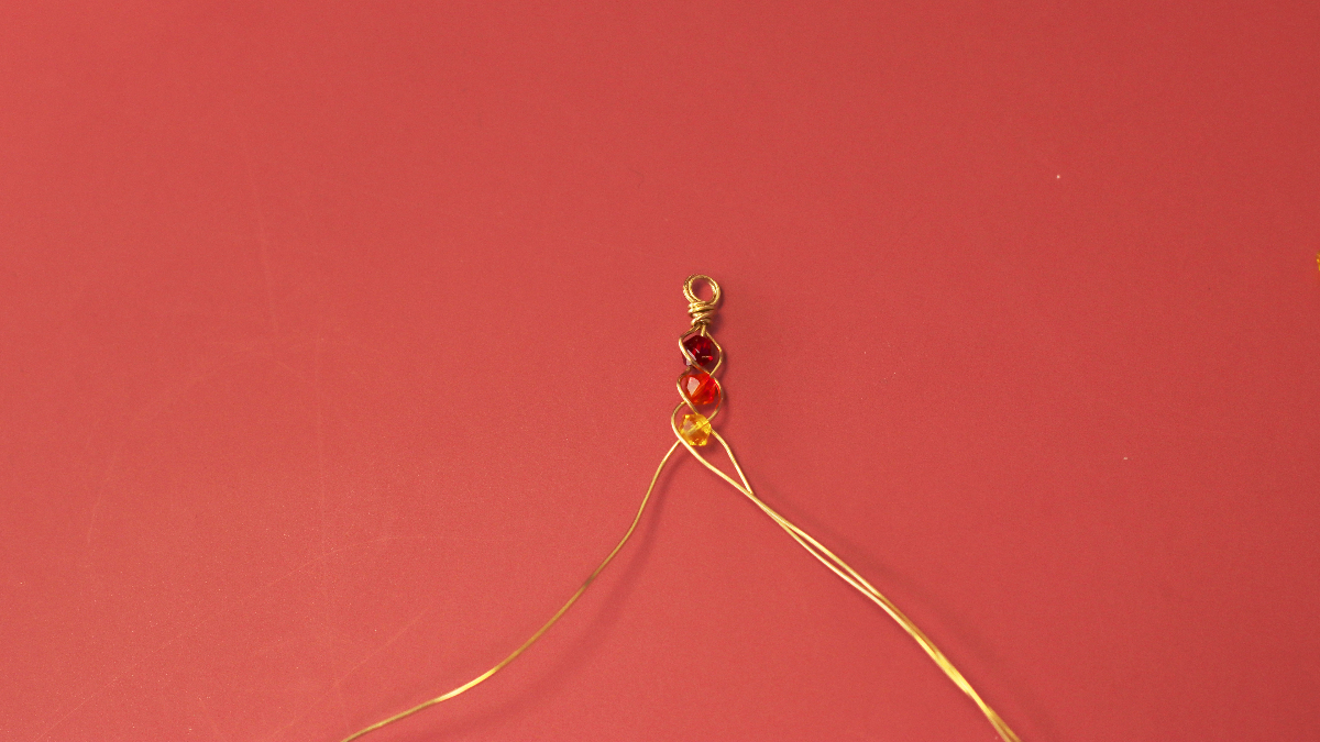 DIY Bague débutant tressage toupies PureCrystal arc-en-ciel : Etape 5