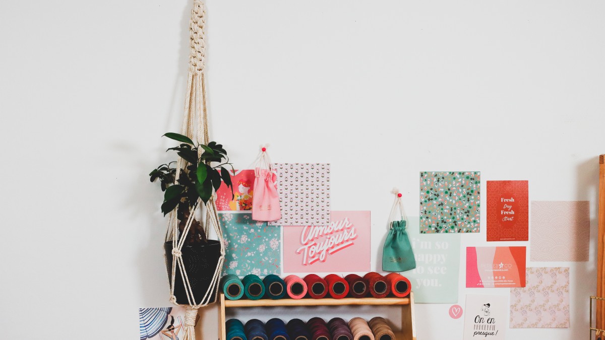 Suspension pour plante en corde macramé