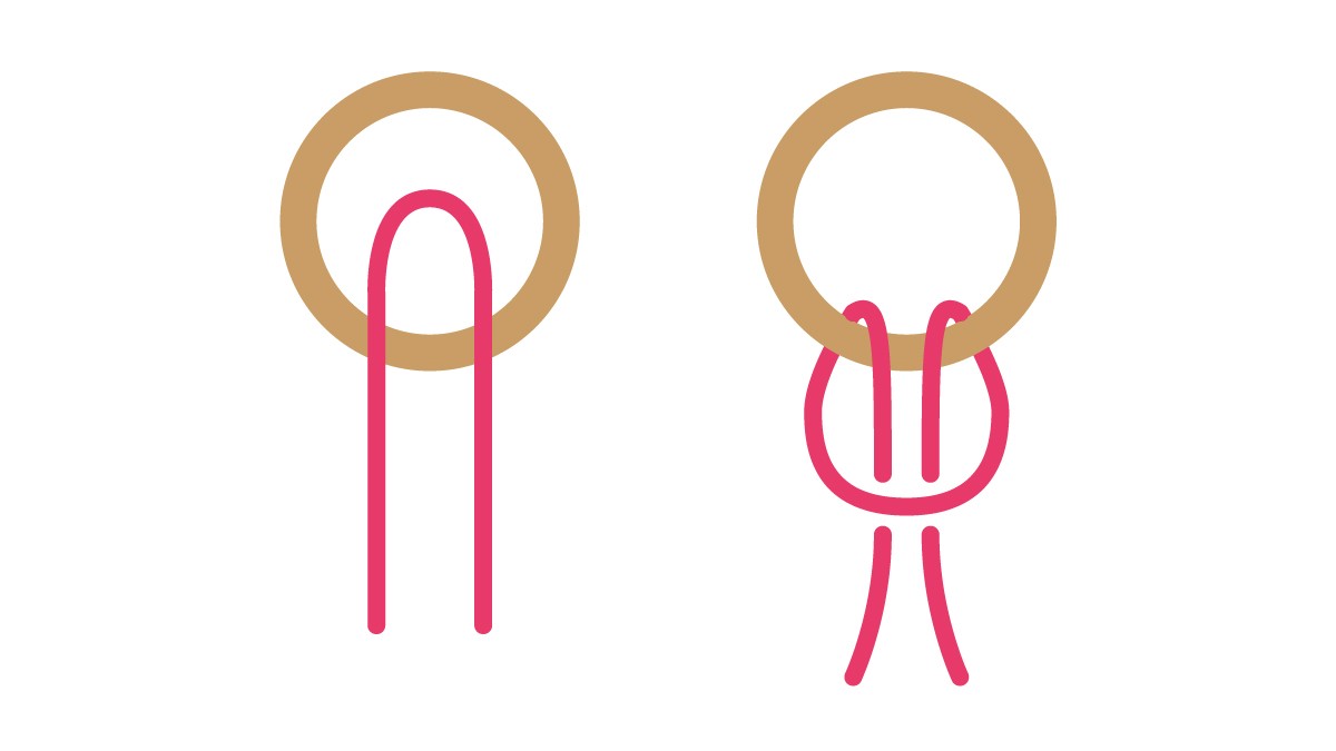 Suspension pour plante en corde macramé : Etape 1