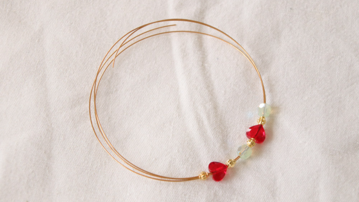 DIY Jonc en métal petit coeur PureCrystal : Etape 1