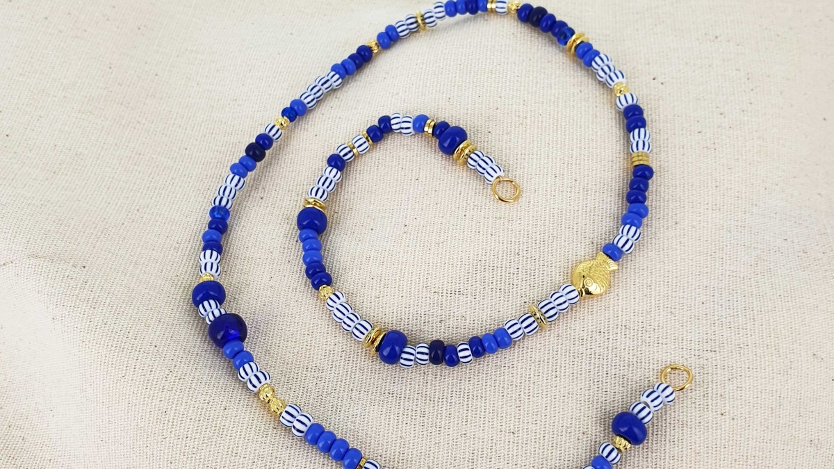 Bracelet multirang avec perles de rocaille et fleurs marguerite : Etape 2