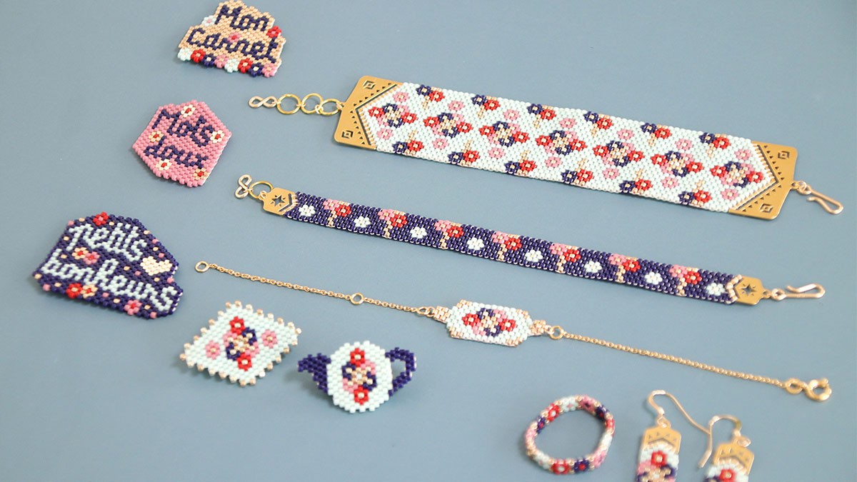 DIY bijoux et motifs en tissage avec assortiment de perles Miyuki 11/0 Royal Mix