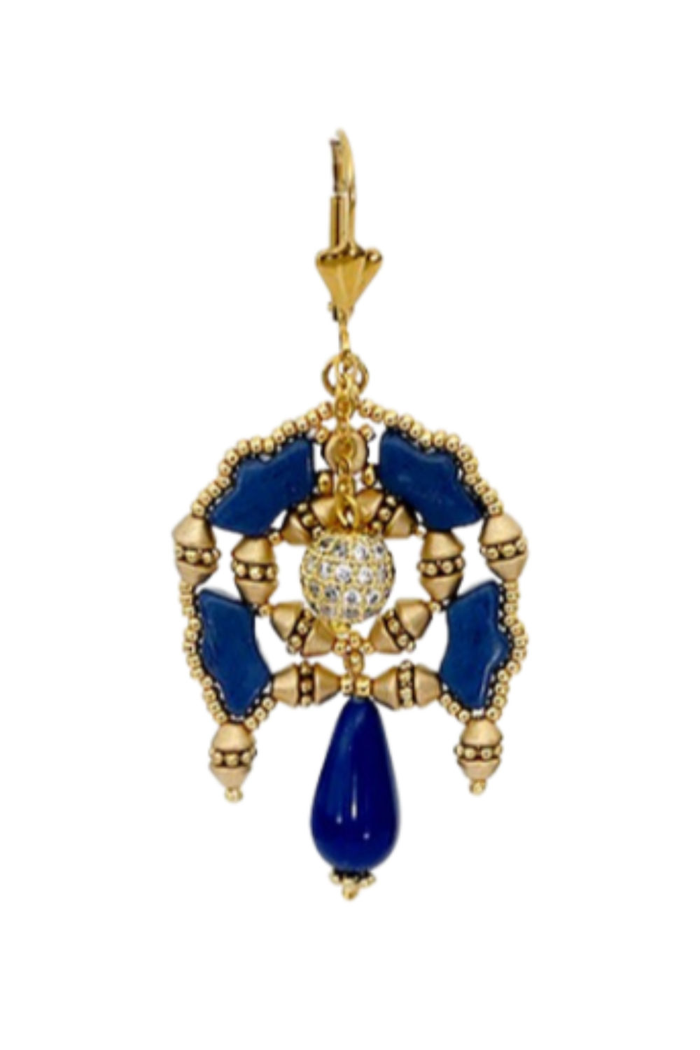 Schéma Boucles d'oreilles K'adore avec perles en verre Delos, Konos et Kalos par Puca et Rocailles Miyuki