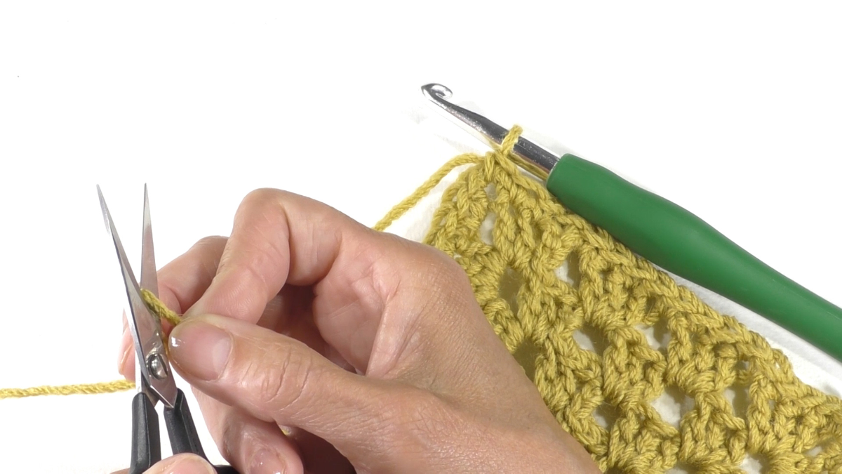 DIY Sac en carré crochet (granny square) avec fil de coton recyclé Nova Vita : Etape 8