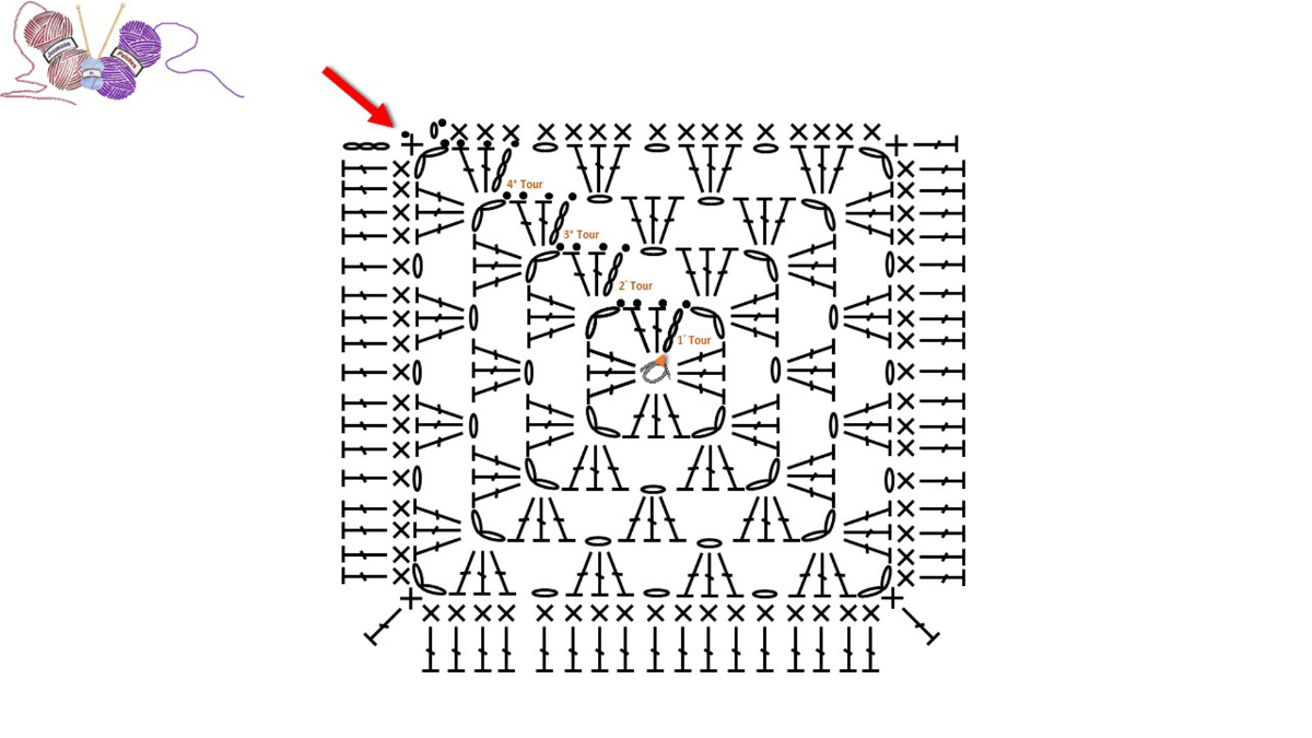 DIY Sac en carré crochet (granny square) avec fil de coton recyclé Nova Vita : Etape 10
