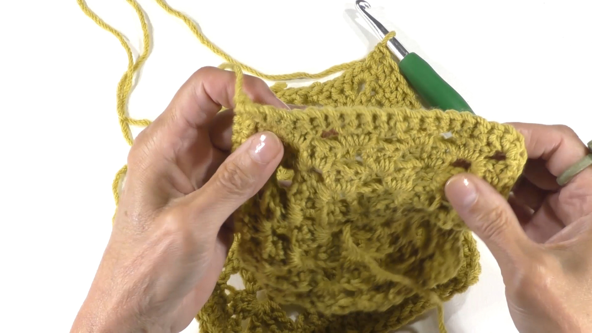 DIY Sac en carré crochet (granny square) avec fil de coton recyclé Nova Vita : Etape 11