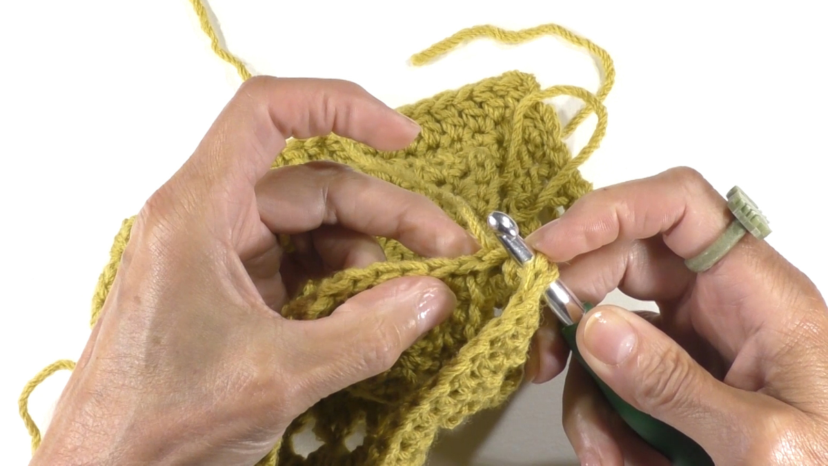 DIY Sac en carré crochet (granny square) avec fil de coton recyclé Nova Vita : Etape 12