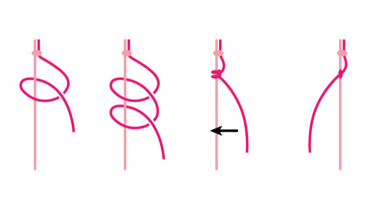 Créoles avec bracelet brésilien Coeur en cordes Slam : Etape 2