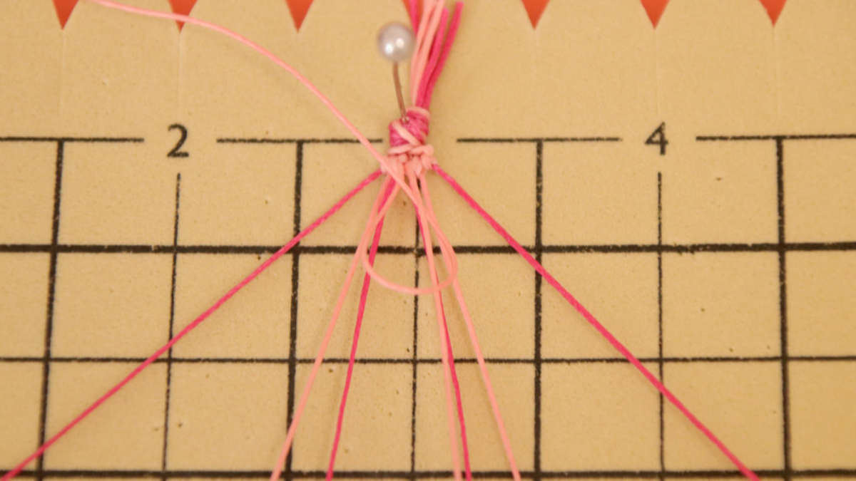 Créoles avec bracelet brésilien Coeur en cordes Slam : Etape 10