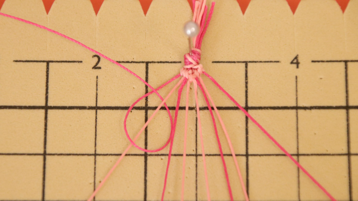 Créoles avec bracelet brésilien Coeur en cordes Slam : Etape 11