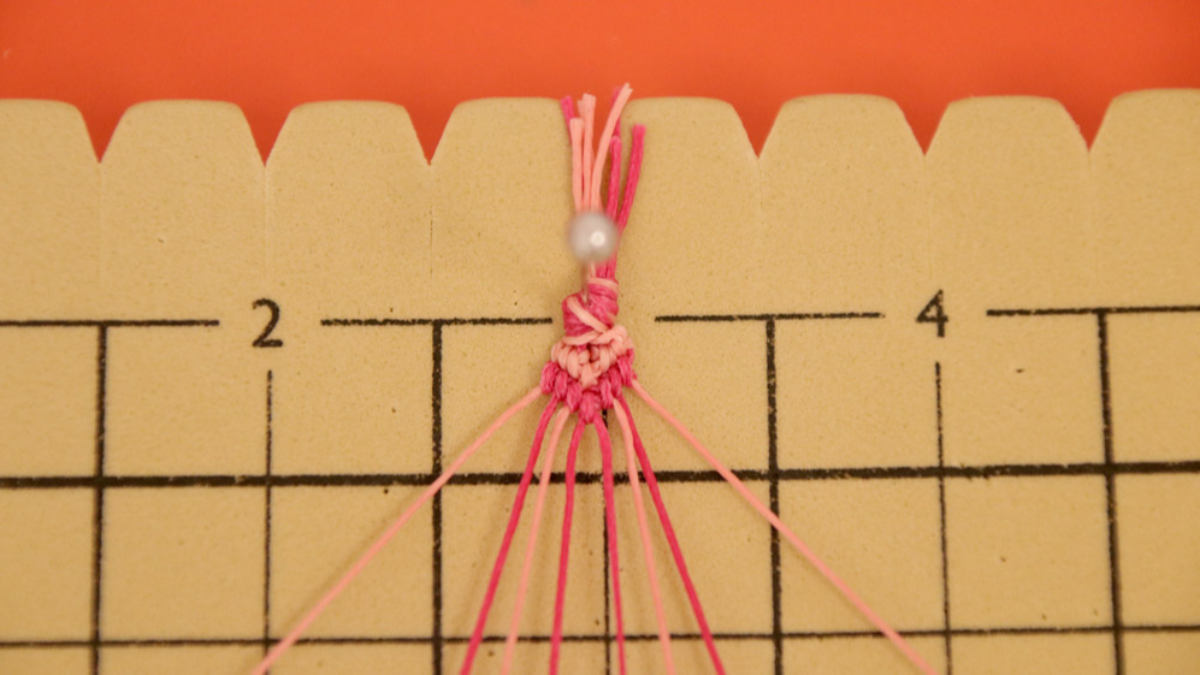 Créoles avec bracelet brésilien Coeur en cordes Slam : Etape 12