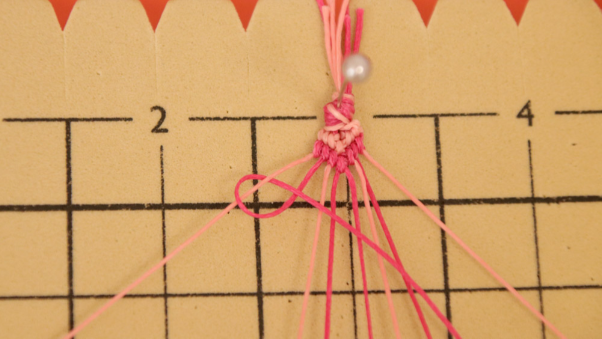 Créoles avec bracelet brésilien Coeur en cordes Slam : Etape 13