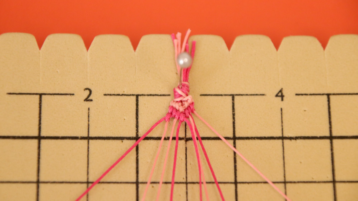 Créoles avec bracelet brésilien Coeur en cordes Slam : Etape 14