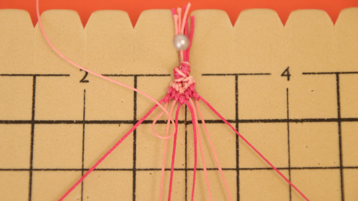 Créoles avec bracelet brésilien Coeur en cordes Slam : Etape 16