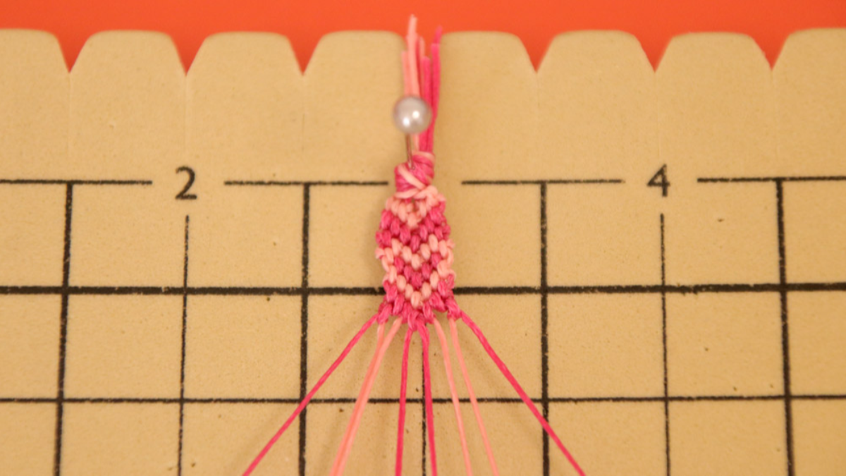 Créoles avec bracelet brésilien Coeur en cordes Slam : Etape 24