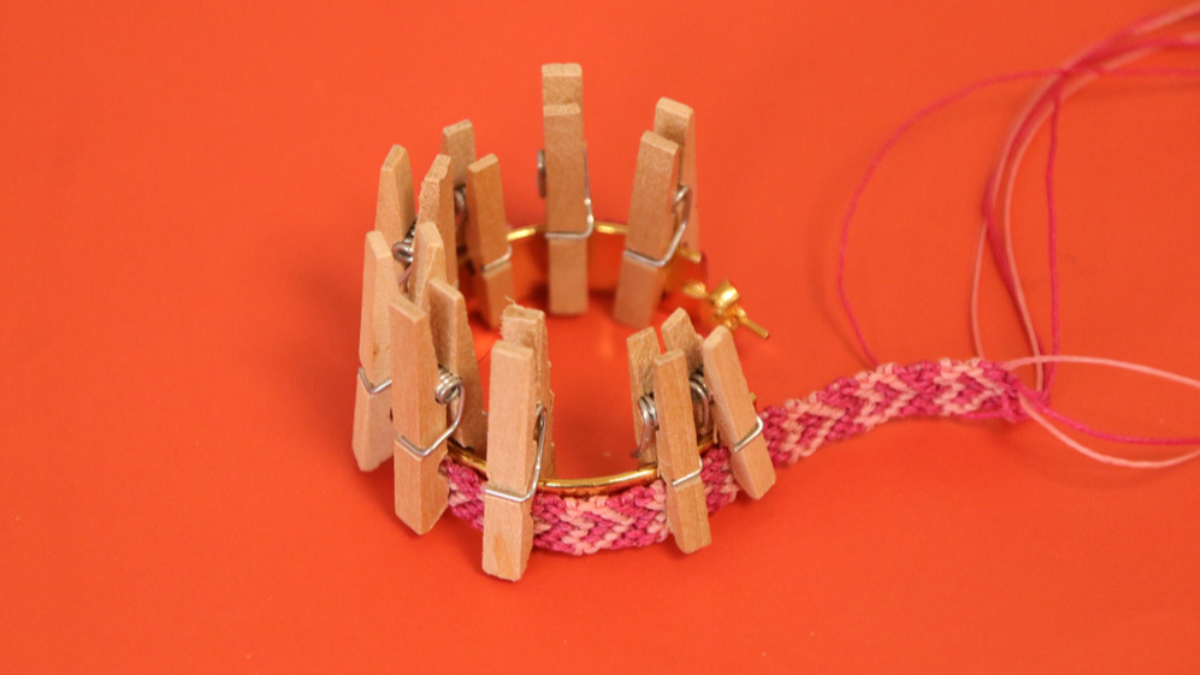 Créoles avec bracelet brésilien Coeur en cordes Slam : Etape 27