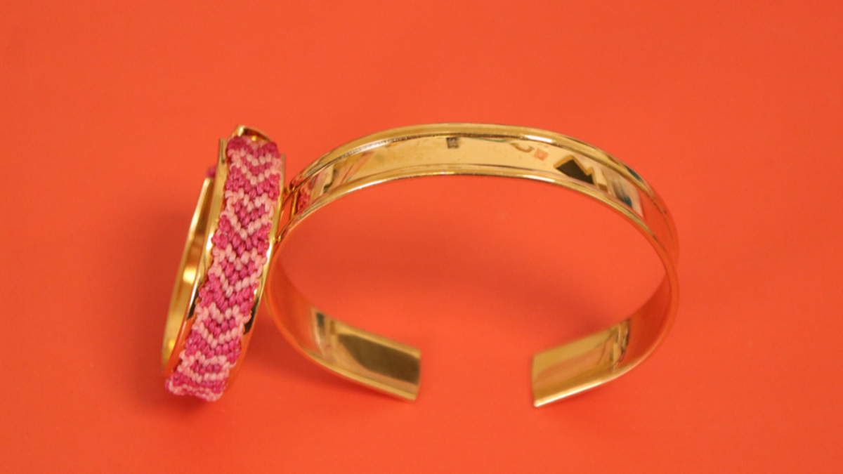 Créoles avec bracelet brésilien Coeur en cordes Slam : Etape 29