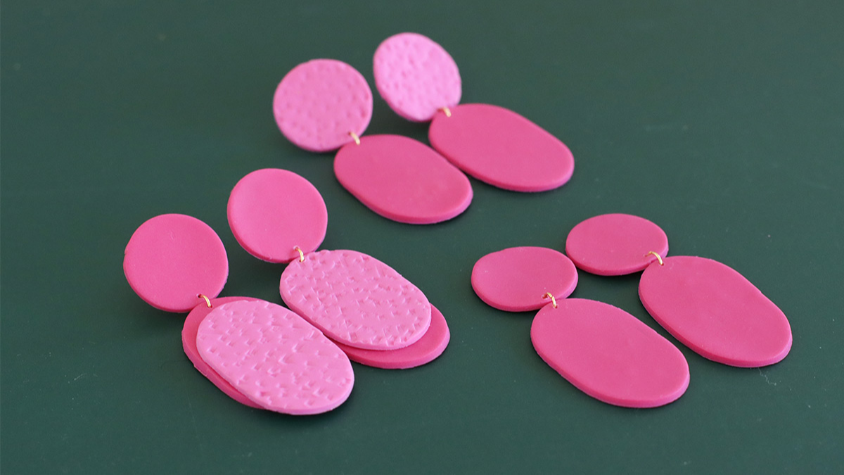 Schéma Boucles d'oreilles en pâte fimo pour débutant