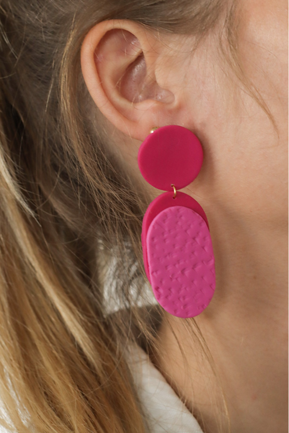 Boucles d'oreilles en pâte fimo pour débutant