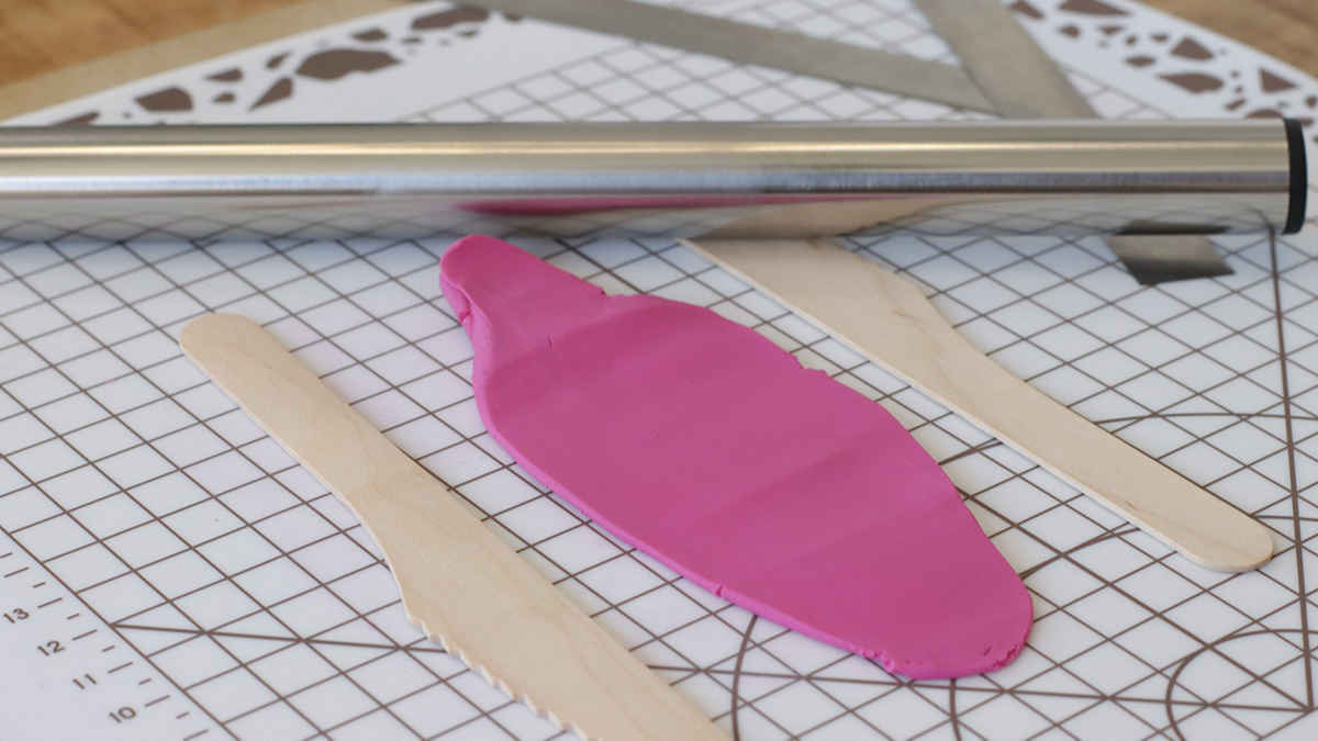 Boucles d'oreilles en pâte fimo pour débutant : Etape 3