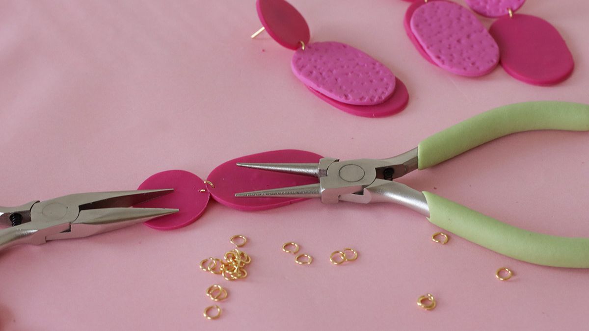 Boucles d'oreilles en pâte fimo pour débutant : Etape 10