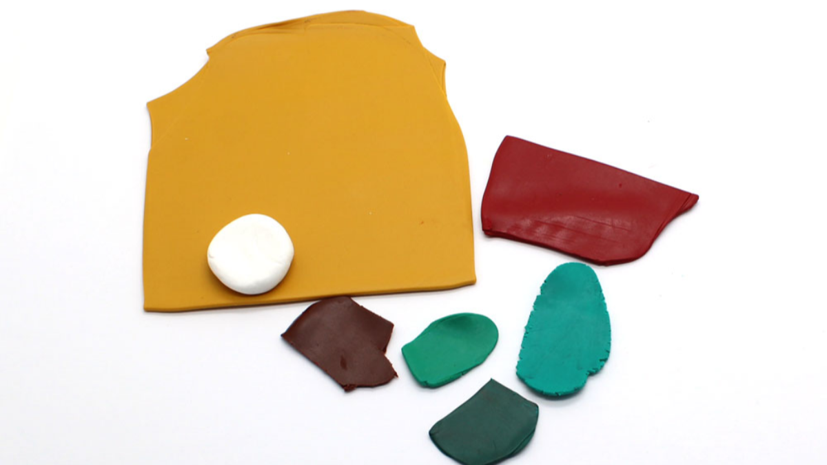 Boucles d'oreilles polymère plaque de texture fleurs : Etape 2