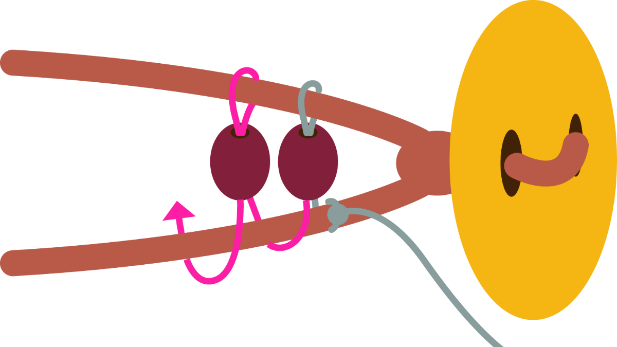 Bracelet Wrap multirangs avec cordon en cuir : Etape 3