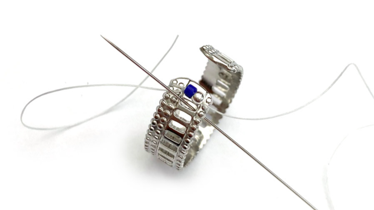 Tuto Bague en acier inox et pierres gemmes : Etape 4